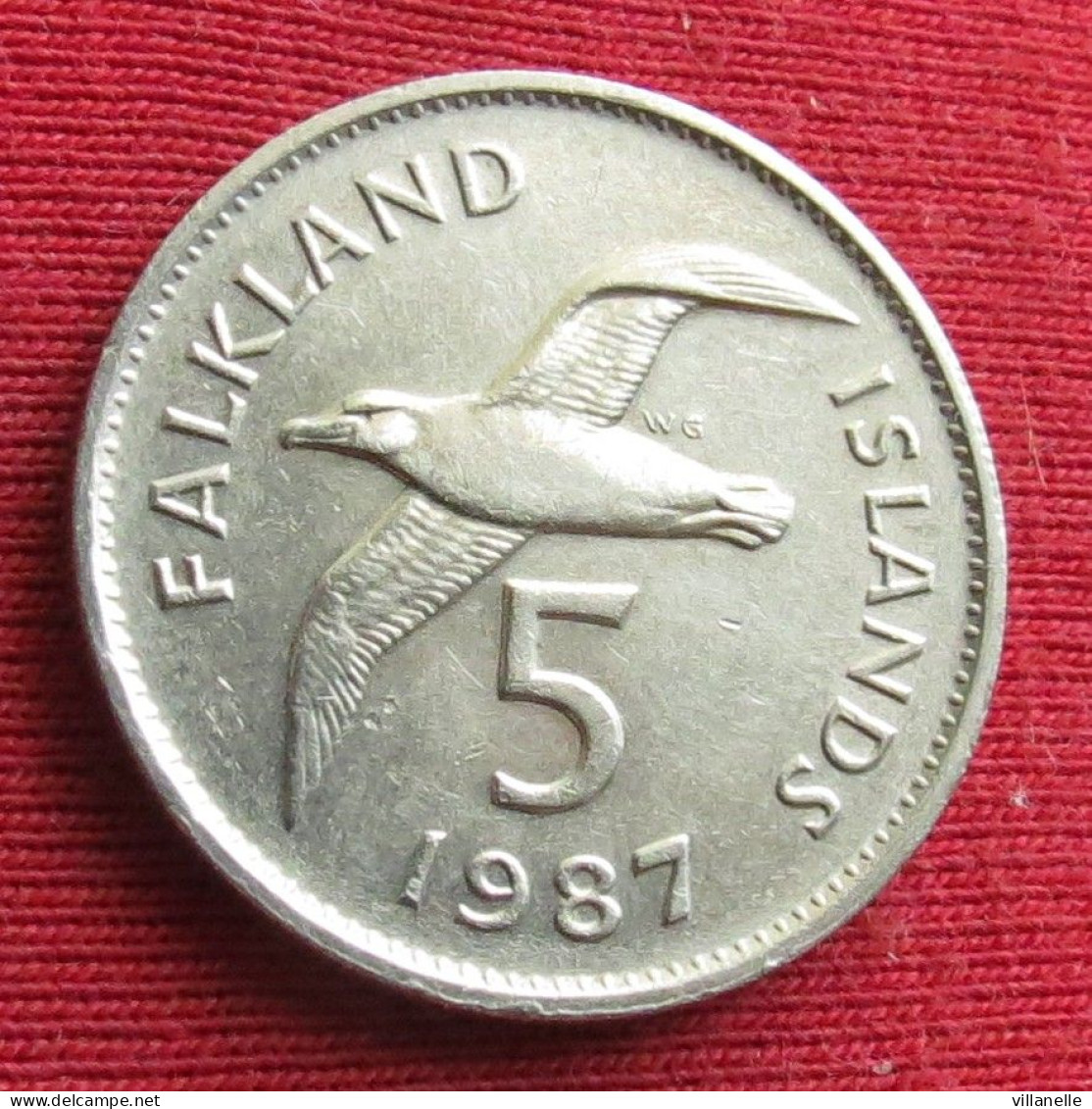 Falkland  Islands 5 Pence 1987 KM# 4.1 Lt 1505 *V2T Malvinas Malwinen - Malvinas