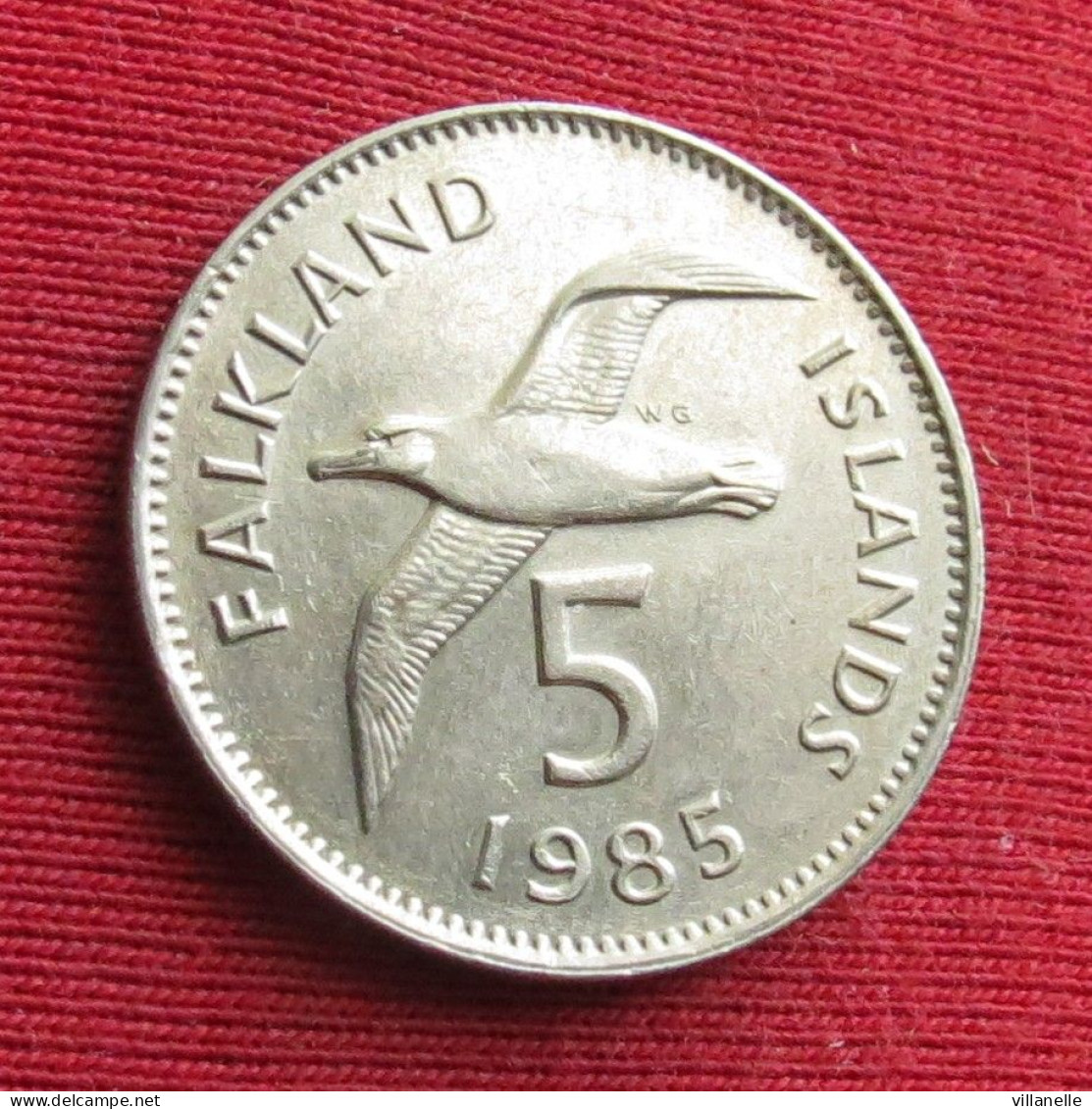 Falkland  Islands 5 Pence 1985 KM# 4.1 Lt 1506 *V2T Malvinas Malwinen - Malvinas