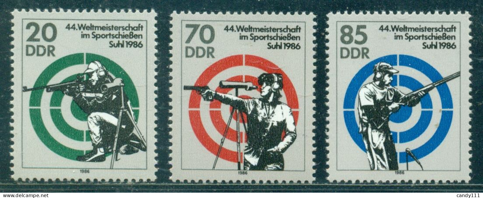 1986 Sport,Target Shooting,World Championship Halle,Sportschießen,DDR,3045,MNH - Shooting (Weapons)