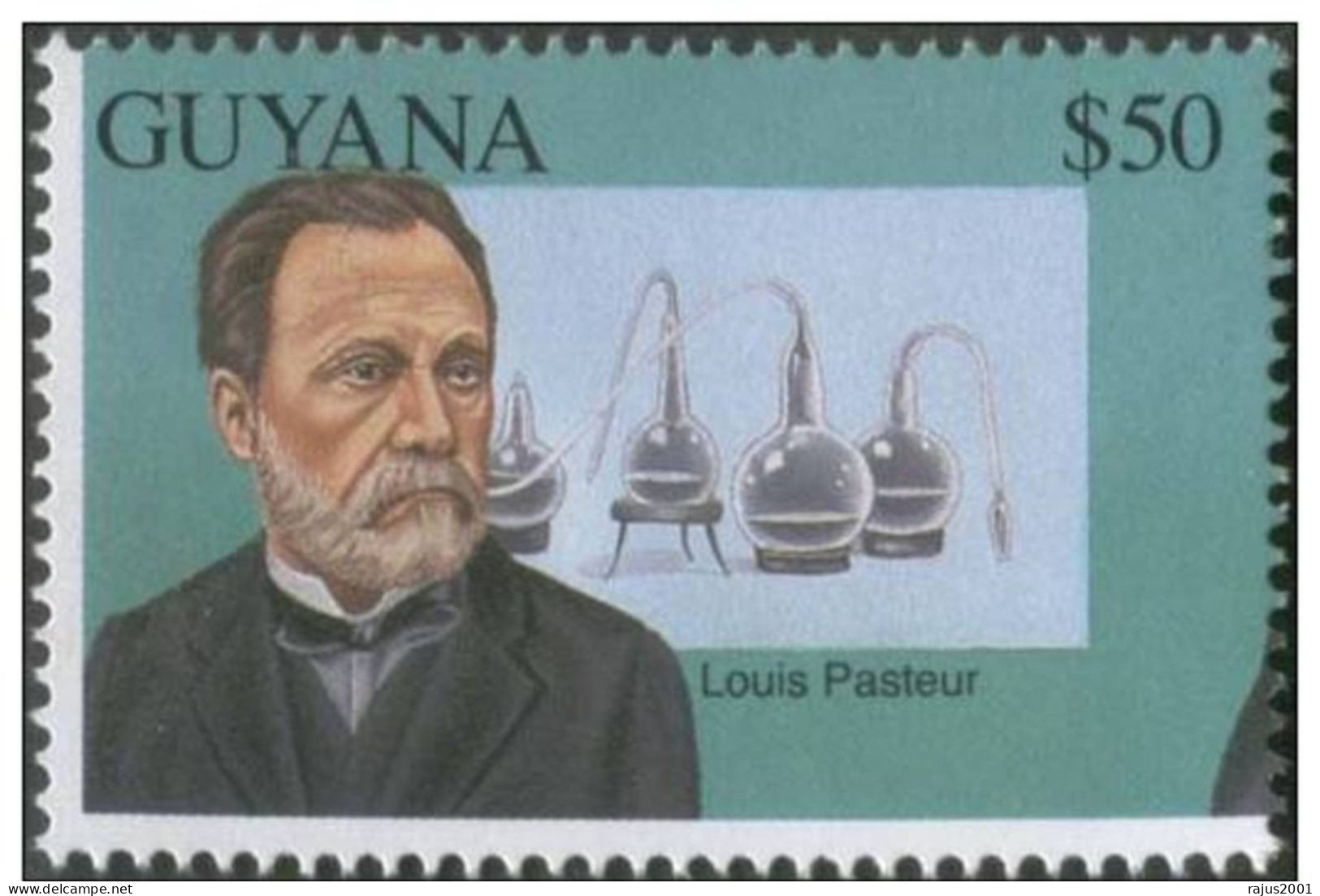 Louis Pasteur, Rabies Vaccine, Asymmetry Of Crystals, Chemistry, Microbiology, Health, Disease, MNH Guyana - Louis Pasteur