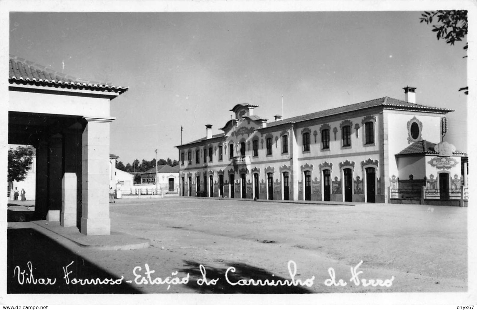 Carte Photo VILAR FORMOSO-Portugal-Estaçao Do Carminho De Ferro-Gare-Bahnhof-Station-Foto Herminios-Guarda - Autres & Non Classés