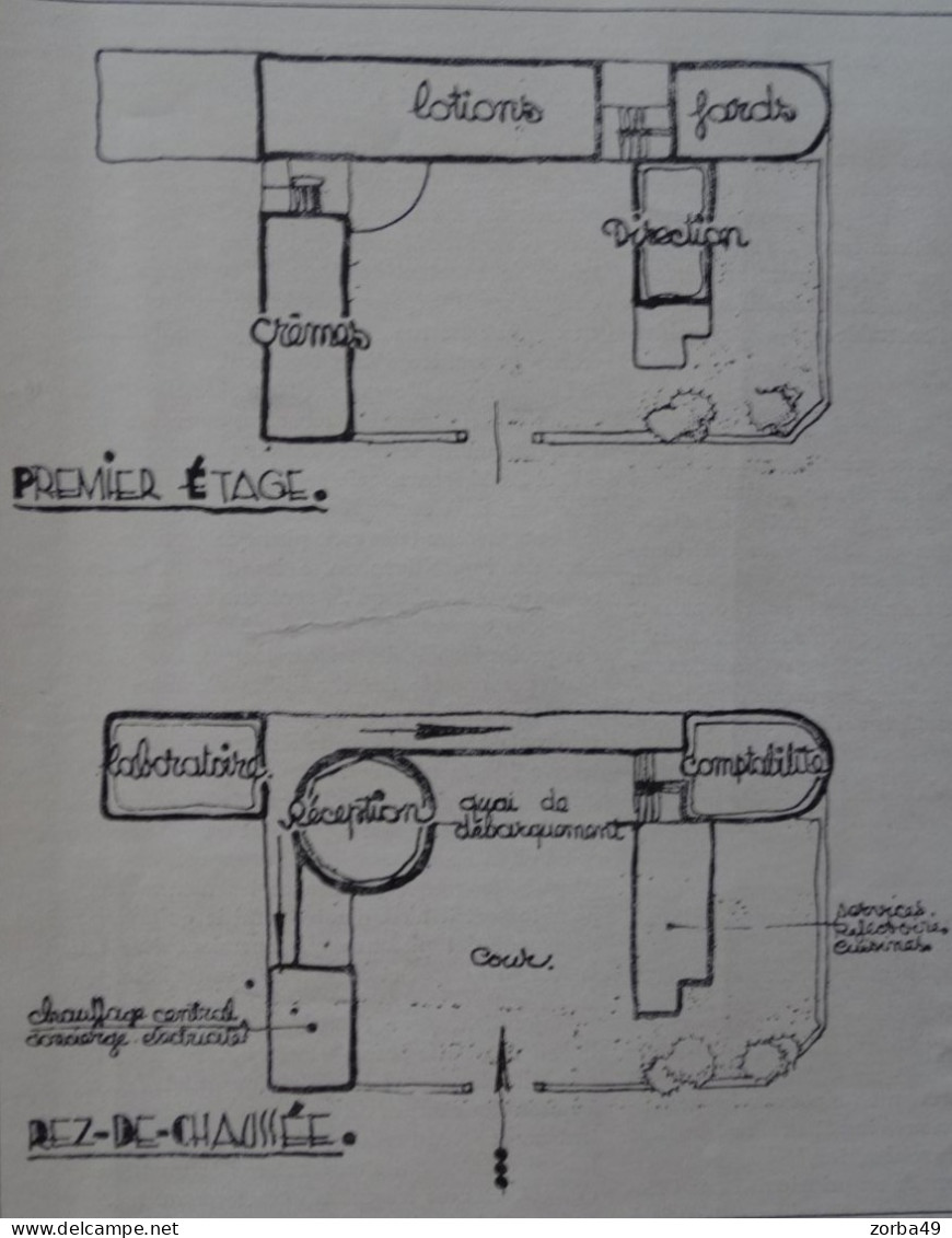 PUTEAUX Usine De Cosmétiques PHEBEL   Bel Ensemble De Documents 1930 Voir Extraits D'images En Scan - Architecture