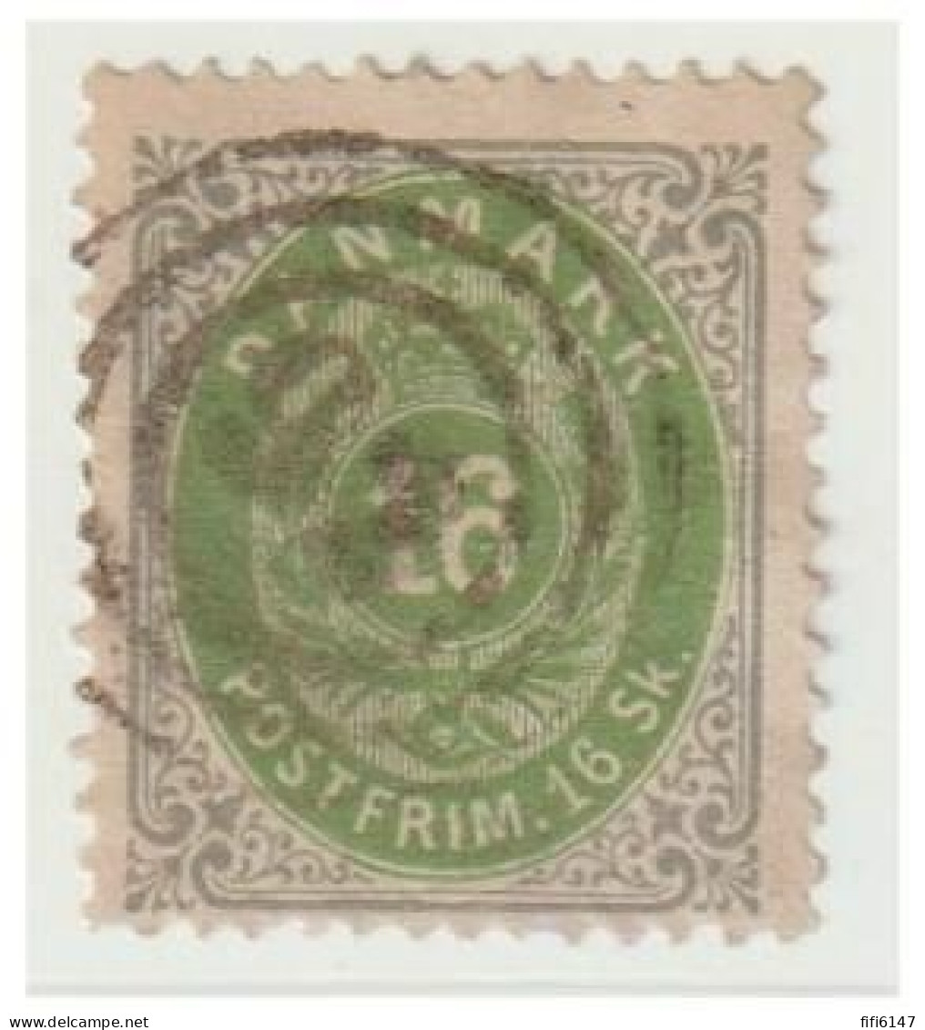 DANEMARK -- FACIT N°24 --16 Skill Oblitéré - Used Stamps