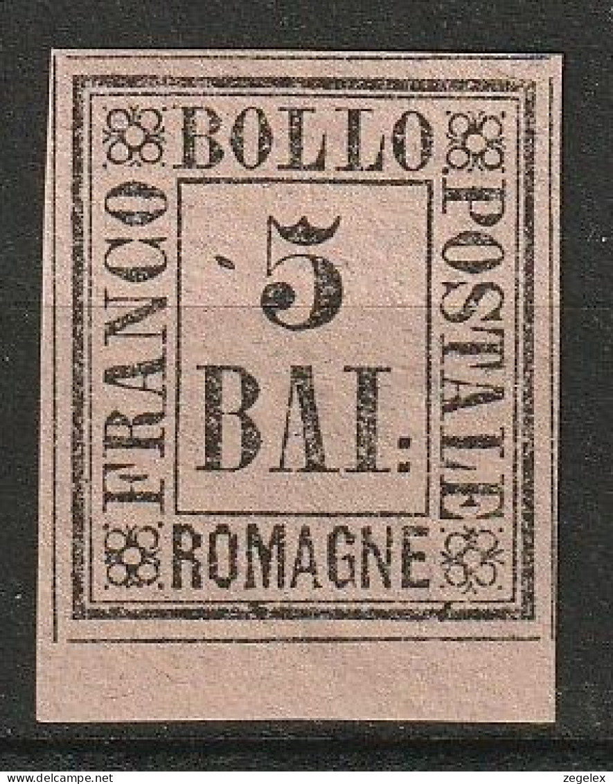 1859 Italia - Romagna - 5 Bai Violetto MNH** REPRODUCTIE VERVALSING KOPIE - Romagna