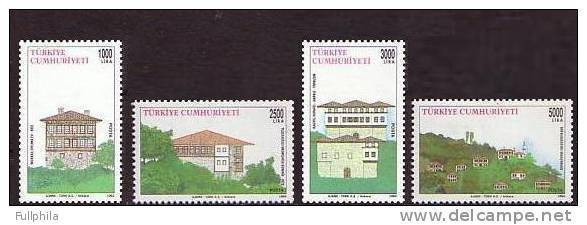 1993 TURKEY TRADITIONAL TURKISH HOUSES MNH ** - Neufs