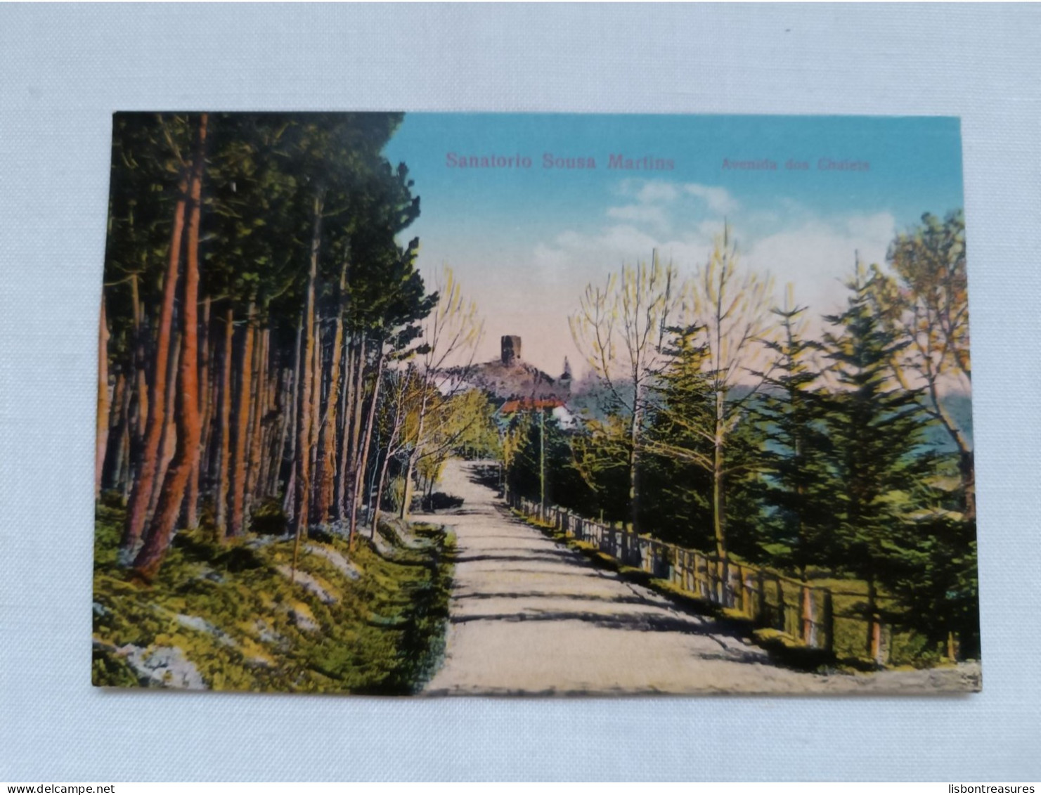 ANTIQUE POSTCARD PORTUGAL GUARDA - SANATORIO SOUSA MARTINS AVENIDA DAS CHALETS UNUSED - Guarda