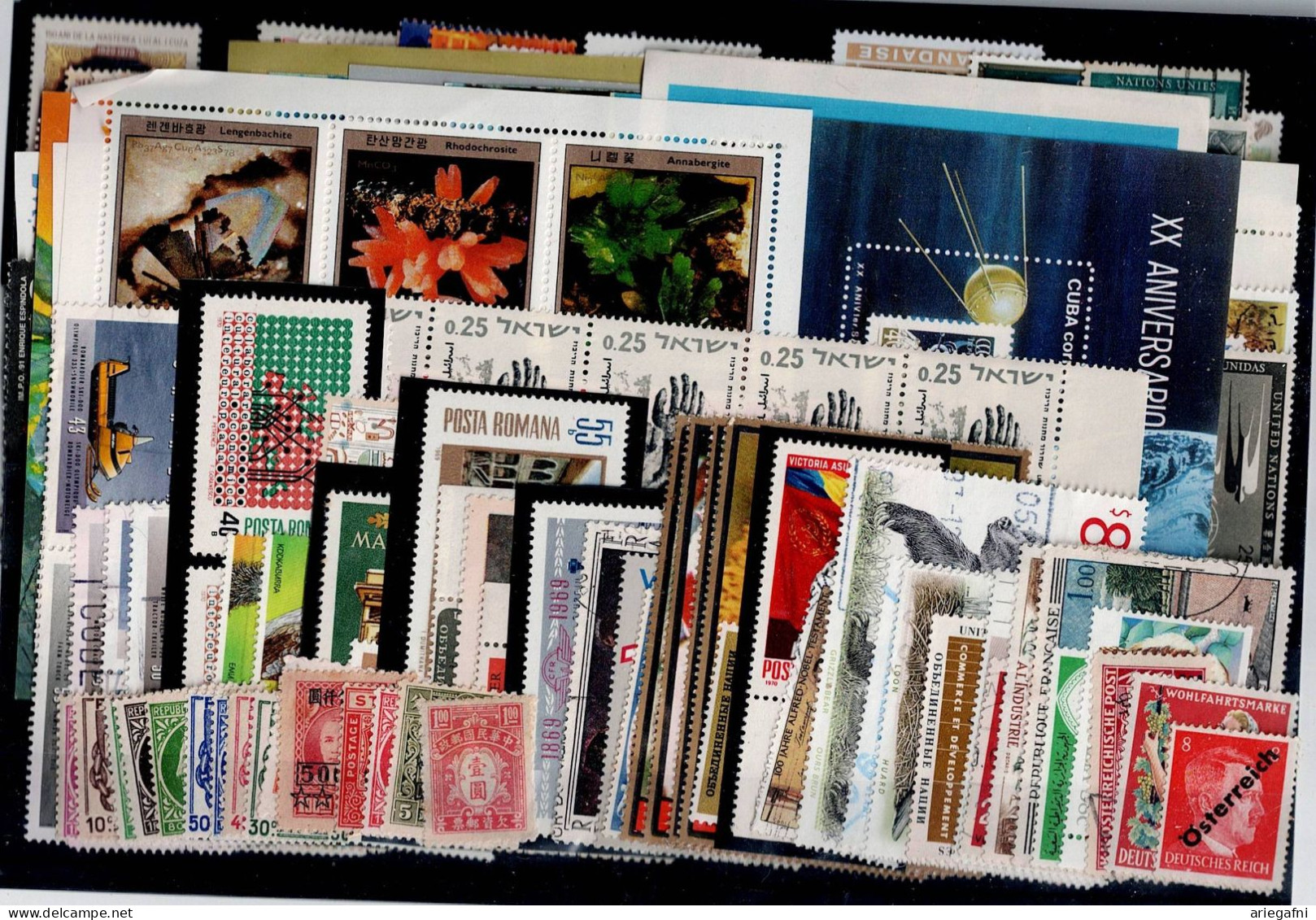 LOT OF 240 STAMPS MINT+USED+ 16 BLOCKS MI-90 EURO VF!! - Collections (sans Albums)