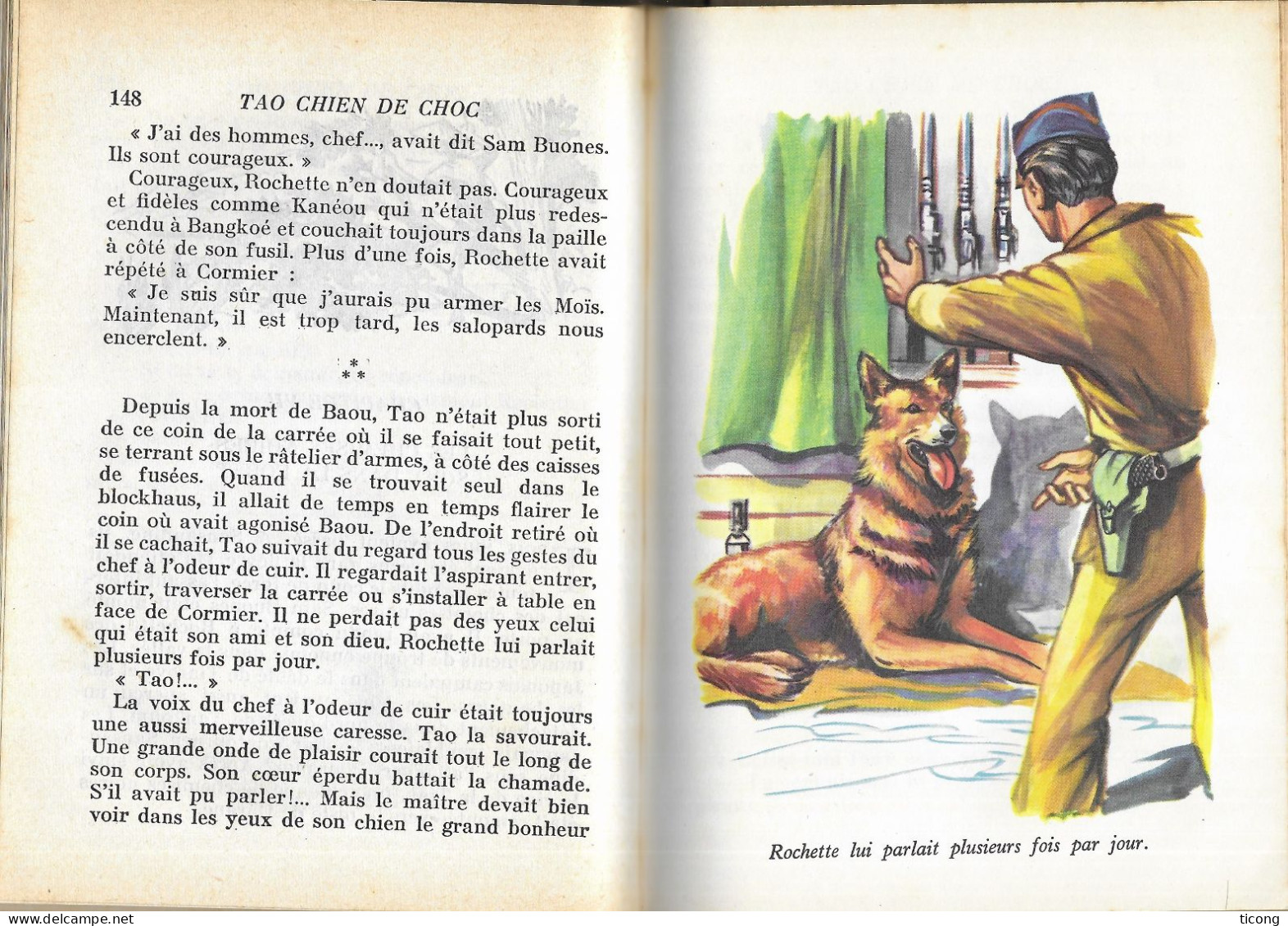 BIBLIOTHEQUE HACHETTE EDITION ORIGINALE 1958 - TAO CHIEN DE CHOC PAR GILLES SAINT CERERE - ILLUSTRATIONS DE HENRI DIMPRE - Hachette