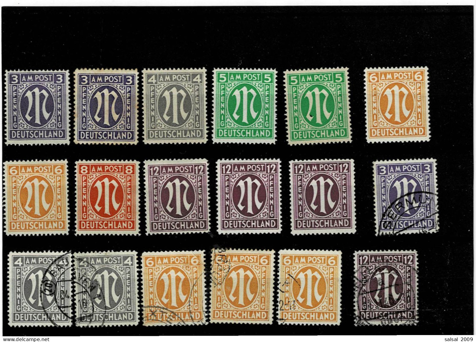 GERMANIA ,occupazione Anglo-Americana ,BIZONA ,Emmisione Di Londra,11 Pezzi Nuovi (MNH+MH)+ 7 Pezzi Usati,qualita Ottima - Nooduitgaven Britse Zone