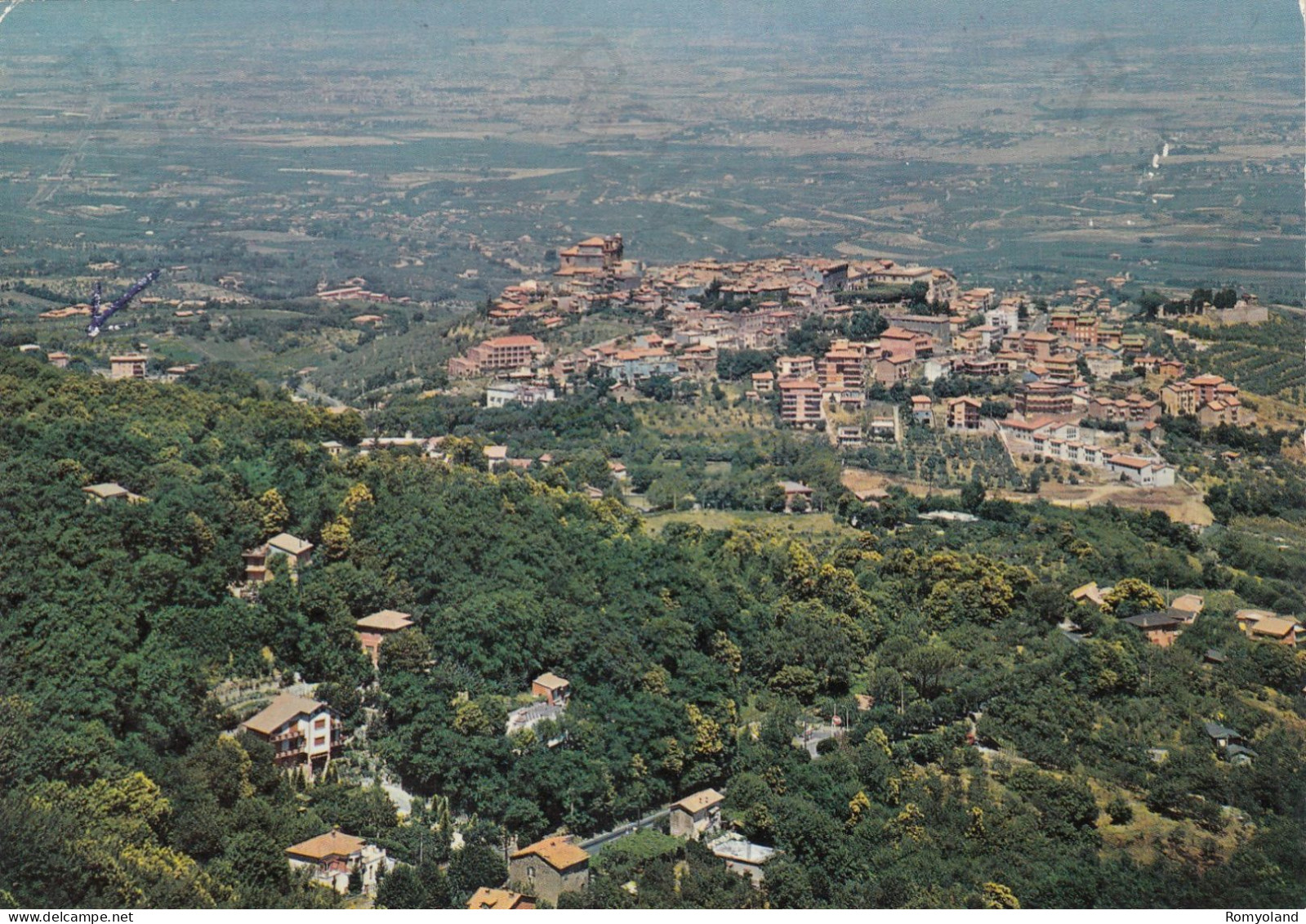 CARTOLINA  MONTEPORZIO CATONE M.456,ROMA,LAZIO-PANORAMA DAL TUSCOLO-STORIA,MEMORIA,CULTURA,BELLA ITALIA,VIAGGIATA 1984 - Viste Panoramiche, Panorama