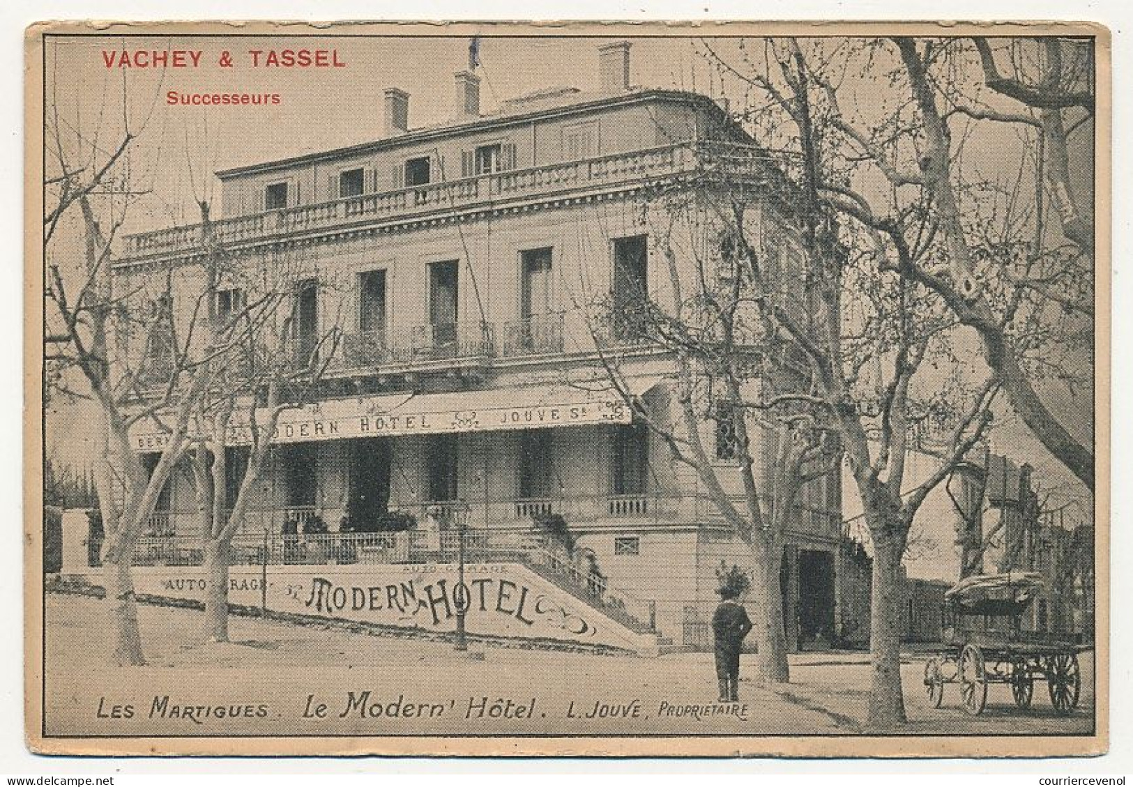 CPA - MARTIGUES (B Du R) - Le Modern Hôtel - L. Jouve Propriétaire, Vachey & Tassel Successeurs - Martigues