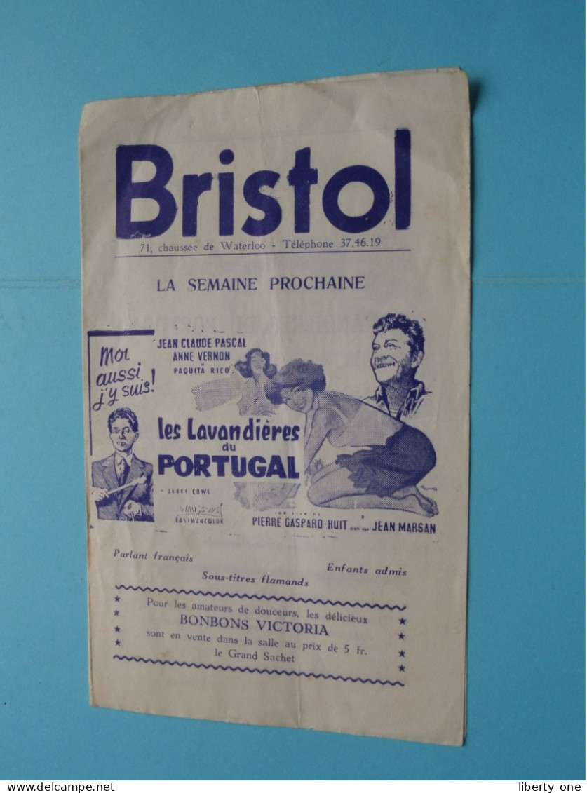 BRISTOL Chaussée De WATERLOO - 1958 ( Zie / Voir SCANS ) Programme ! - Publicité Cinématographique