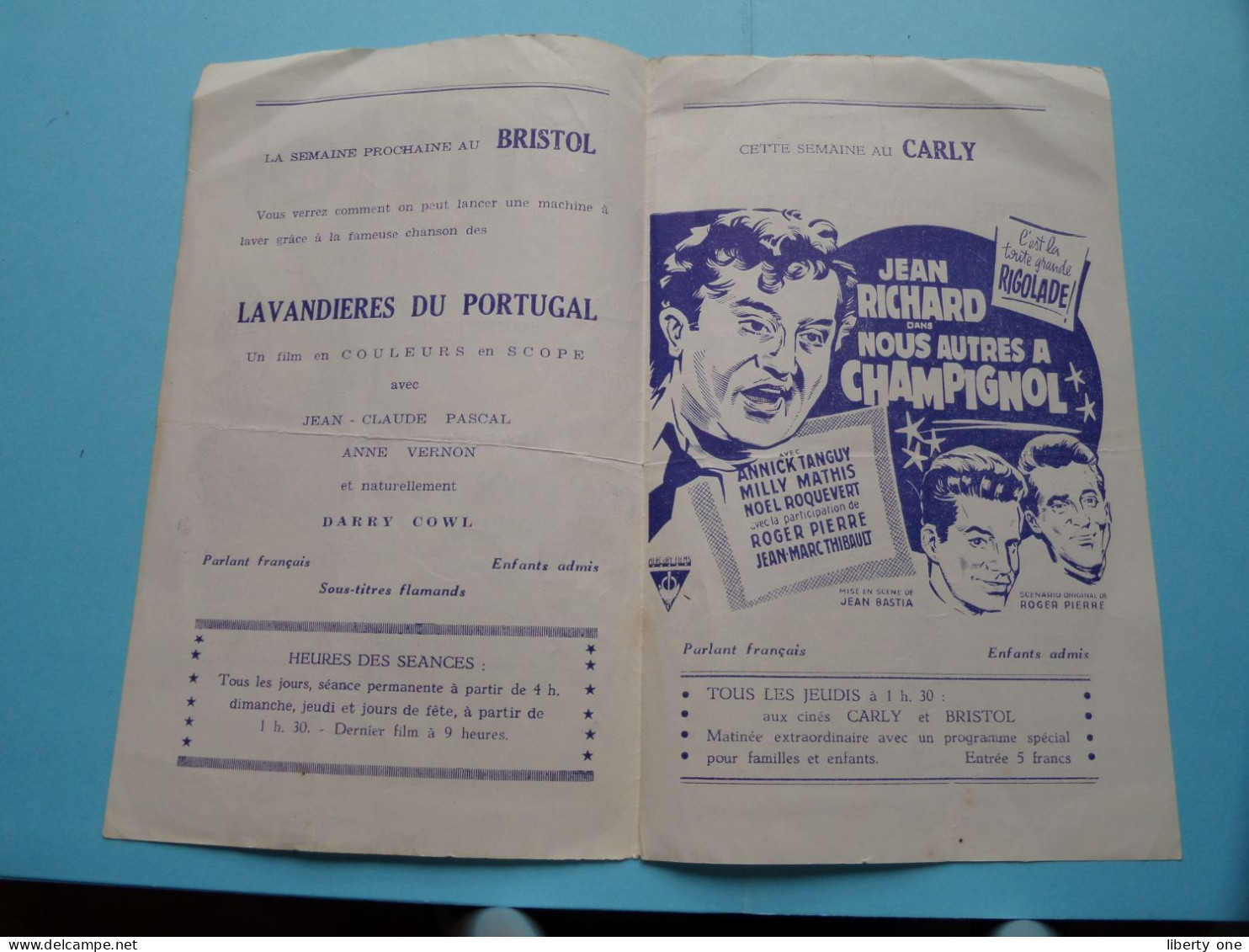 BRISTOL Chaussée De WATERLOO - 1958 ( Zie / Voir SCANS ) Programme ! - Cinema Advertisement