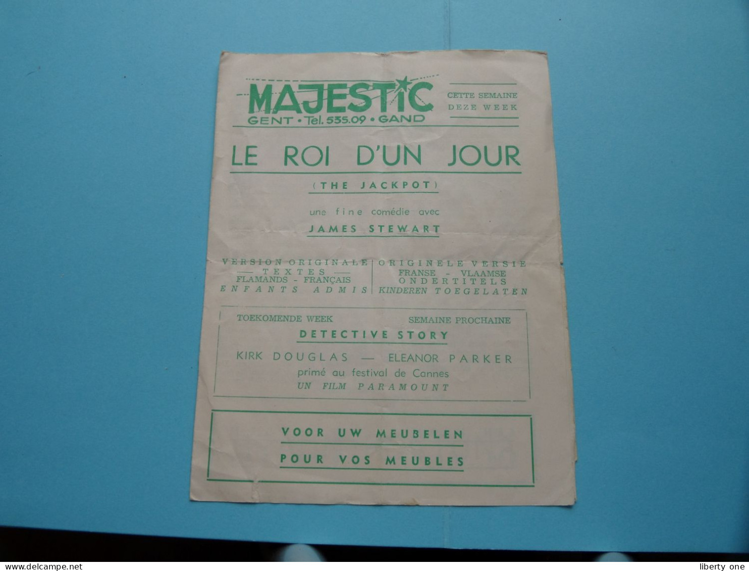 MAJESTIC > GENT / Gand - 19?? ( Zie / Voir SCANS ) Programme ! - Publicité Cinématographique