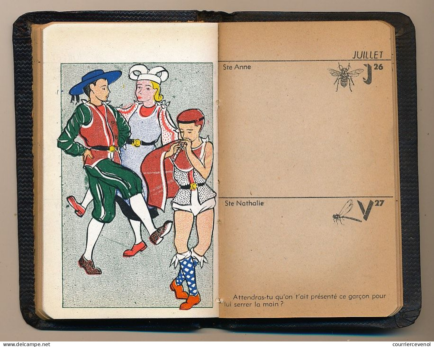 FRANCE - SCOUTISME - Petit Agenda "KIM 1945" - 7,5cm X 11,5cm - Année 1945, pour Scouts et Guides de France