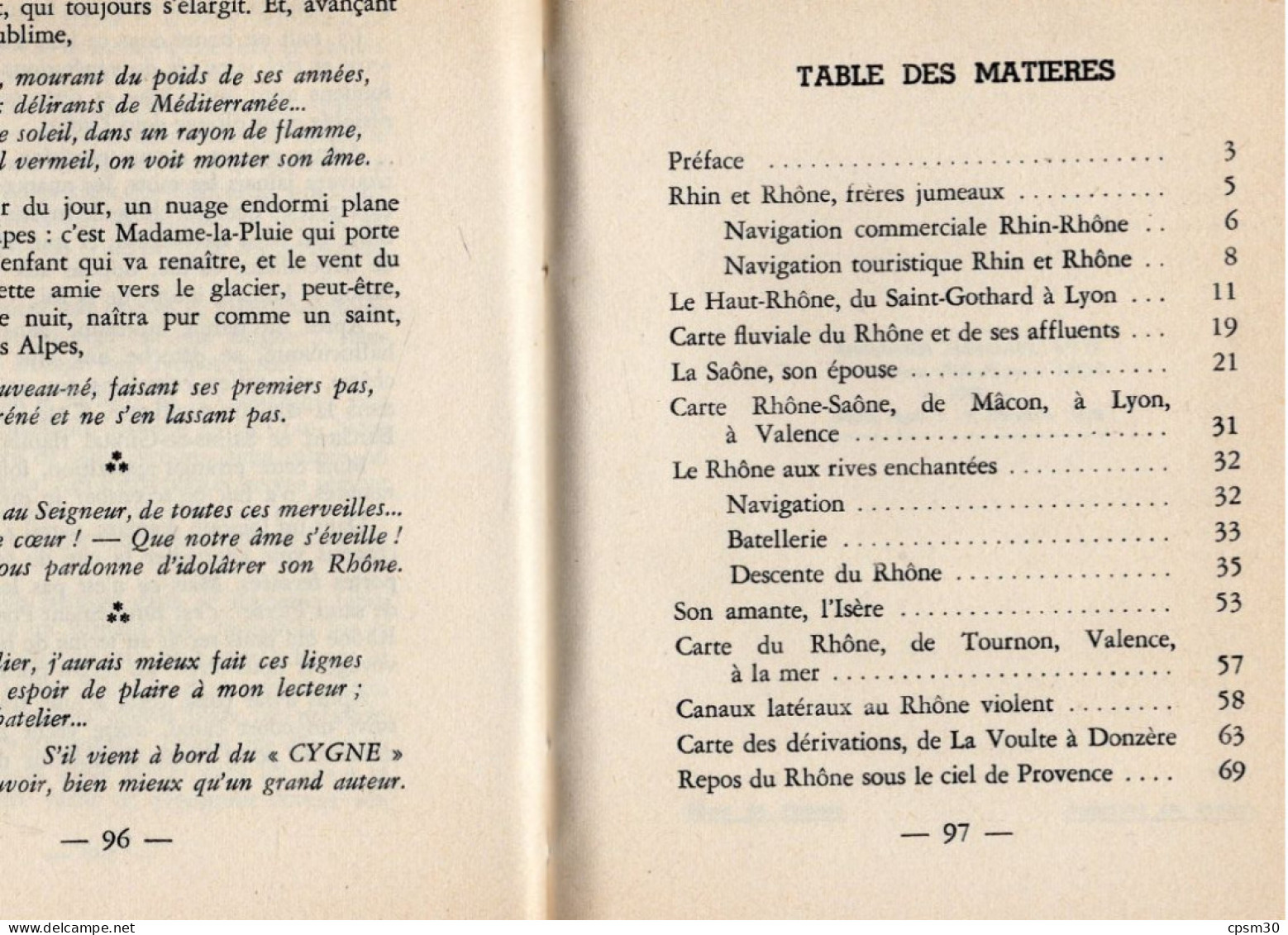 LIVRE - Bon Voyage Sur Le RHONE, Par Marcel Couly, Carte Vallée Du Rhone 1963 - Rhône-Alpes