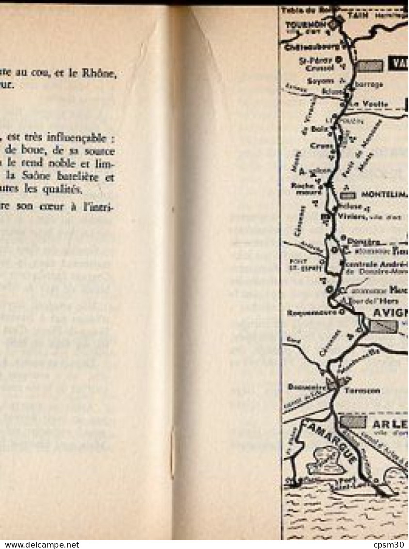 LIVRE - Bon Voyage Sur Le RHONE, Par Marcel Couly, Carte Vallée Du Rhone 1963 - Rhône-Alpes