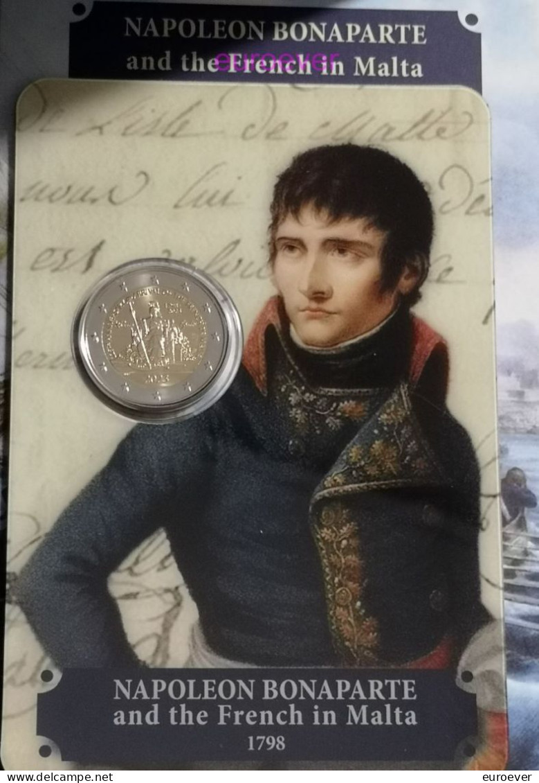 2 Euro Gedenkmünze 2023 Nr. 26 - Malta - Napoleon Bonaparte BU Coincard - Malte