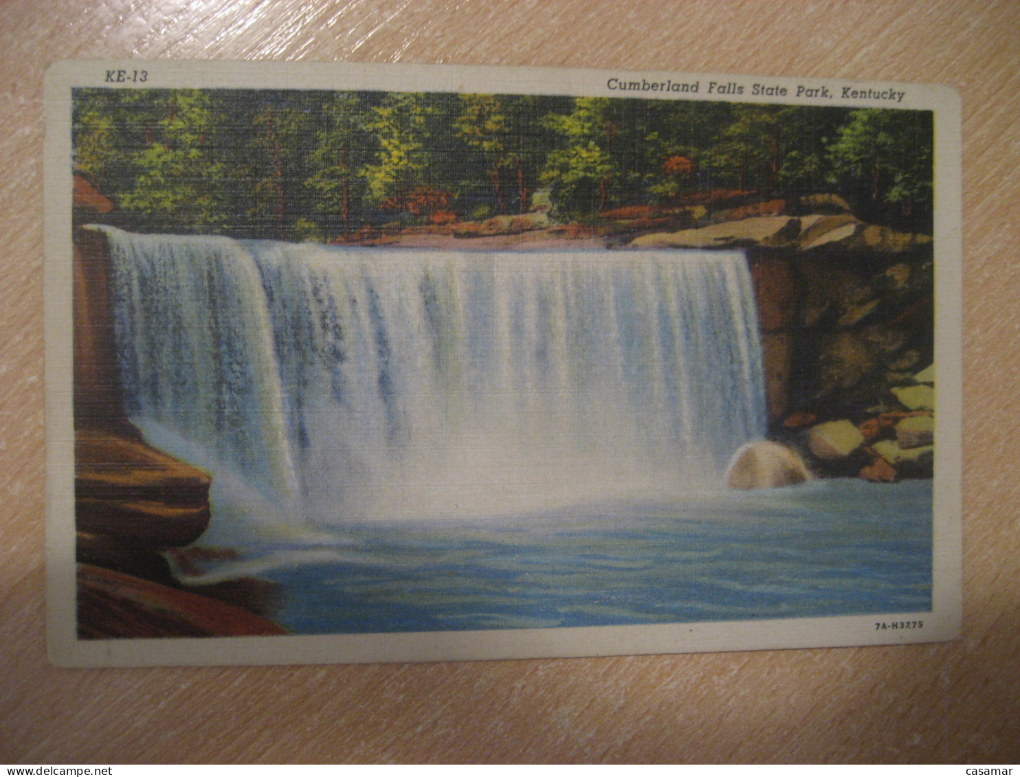 CUMBERLAND FALLS State Park Kentucky Fall Corbin Waterfall Postcard USA - Autres & Non Classés