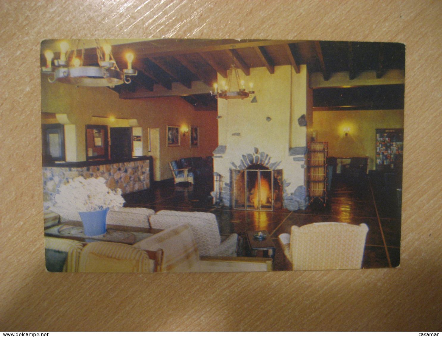 DEATH VALLEY California National Monument Lobby Furnace Creek Inn Postcard USA - Death Valley