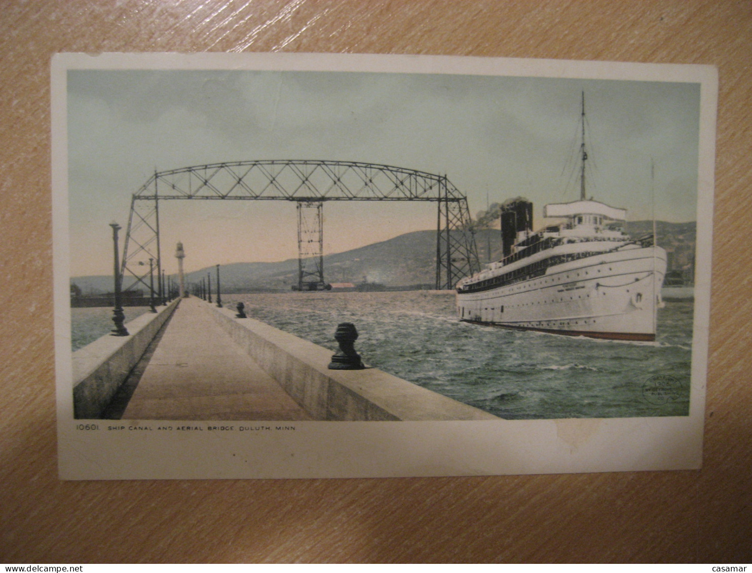 DULUTH Minnesota Ship Canal And Aerial Bridge Postcard USA - Duluth