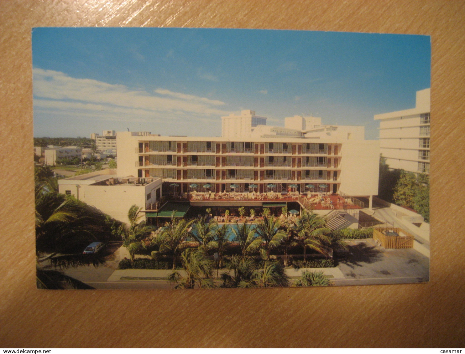 FORT LAUDERDALE Florida Best Western Oceanside Inn Cancel 1992 To Sweden Postcard USA - Fort Lauderdale