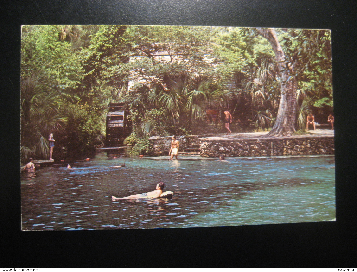 JUNIPER SPRINGS Recreational Area Ocala National Forest Florida Cancel PAISLEY 1980 To Sweden Postcard USA - Ocala