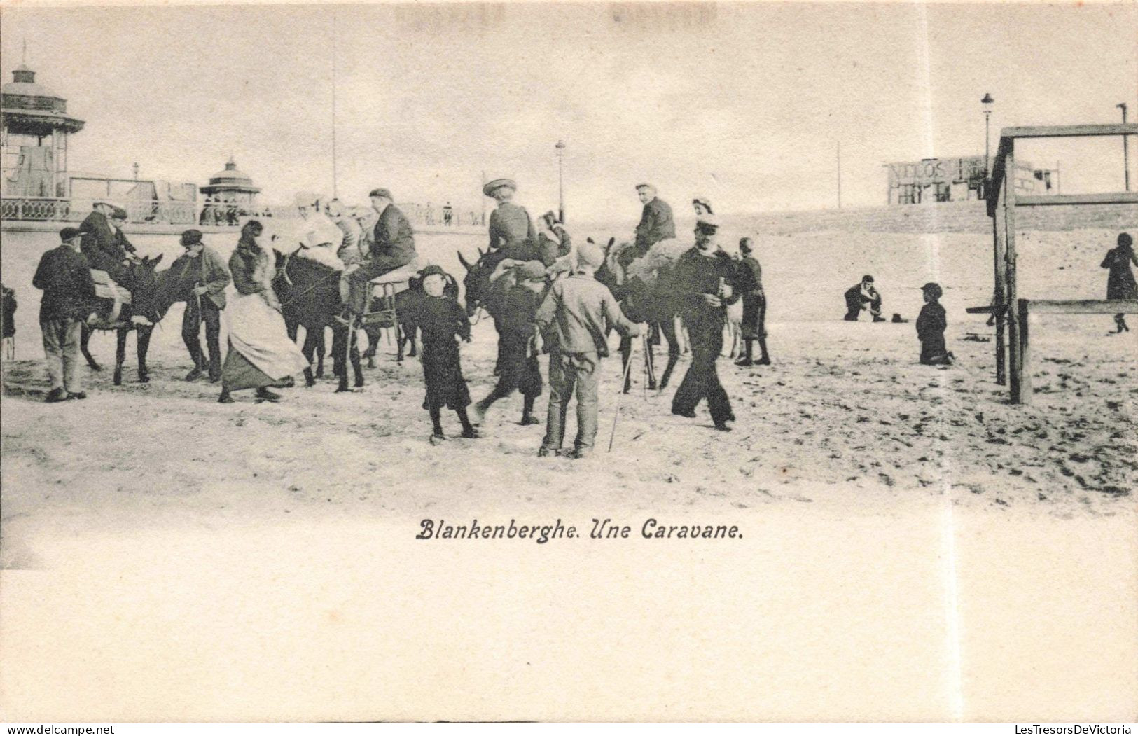 BELGIQUE - Blankenberge - Une Caravane - Animé  - Carte Postale Ancienne - Blankenberge