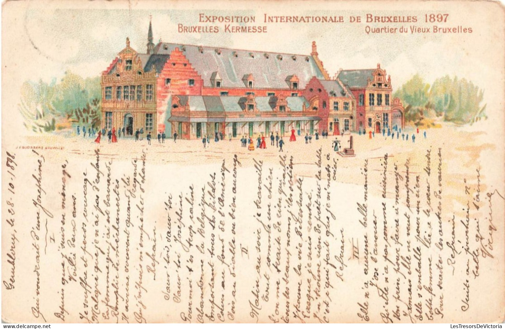 Belgique - Bruxelles - Exposition Universelle De 1897 - Quartier Du Vieux Bruxelles - Carte Postale Ancienne - Wereldtentoonstellingen