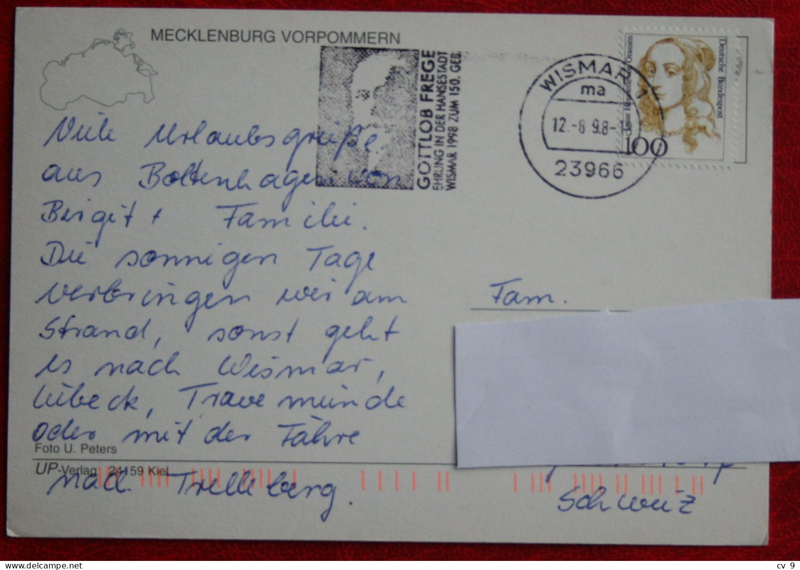 AK Mecklenburg Vorpommern Grusse Aus Boltenhagen Ostseebad UP Verlag Deutschland BRD Gelaufen Used Postcard A127 - Boltenhagen