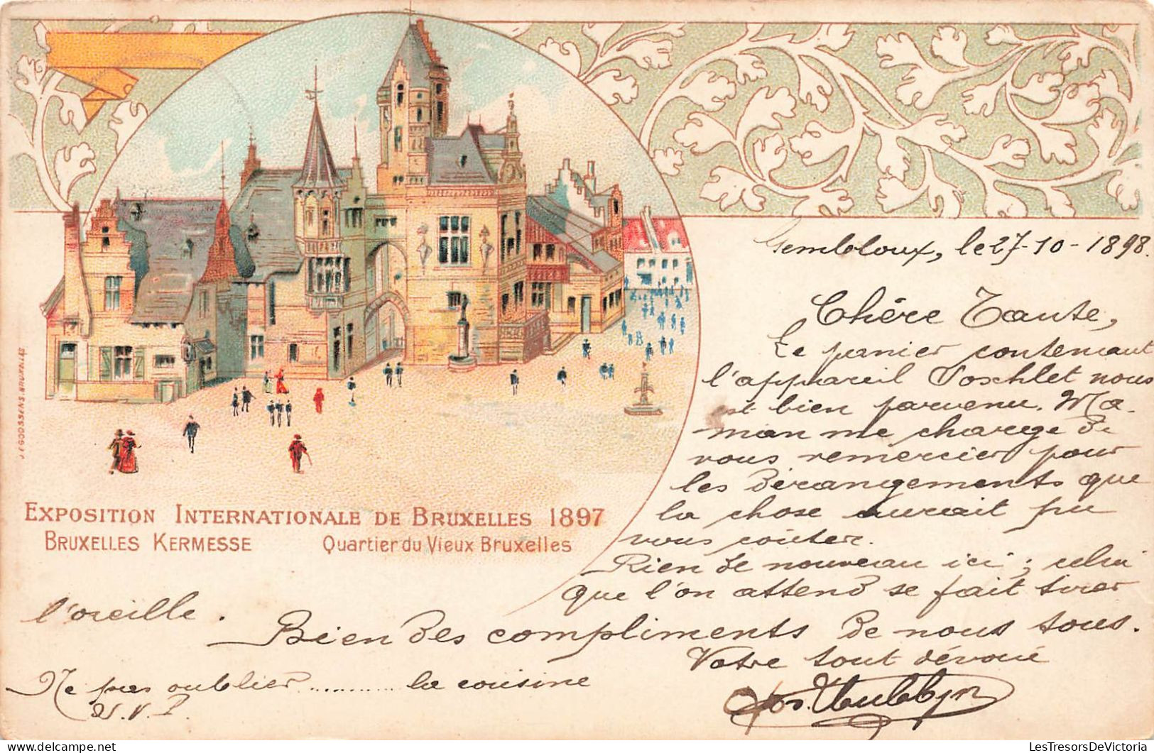 Belgique - Bruxelles - Exposition Universelle De 1897 - Quartier Du Vieux Bruxelles - Carte Postale Ancienne - Mostre Universali