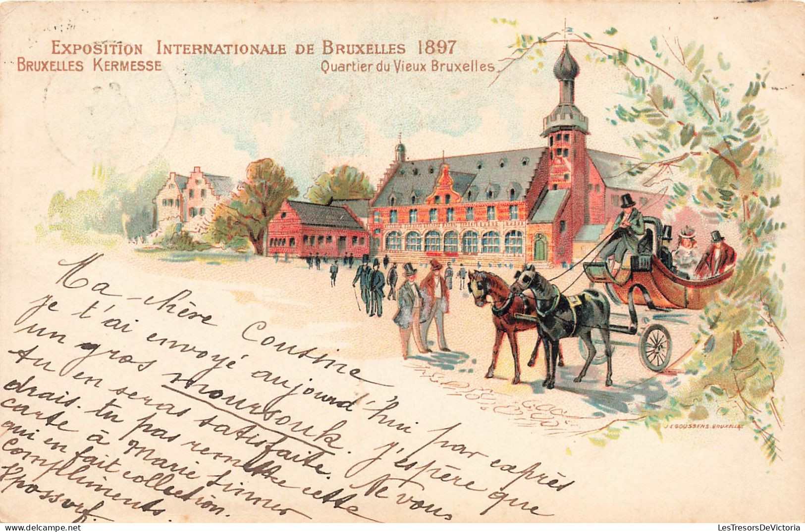 Belgique - Bruxelles - Exposition Universelle De 1897 - Quartier Du Vieux Bruxelles - Carte Postale Ancienne - Exposiciones Universales