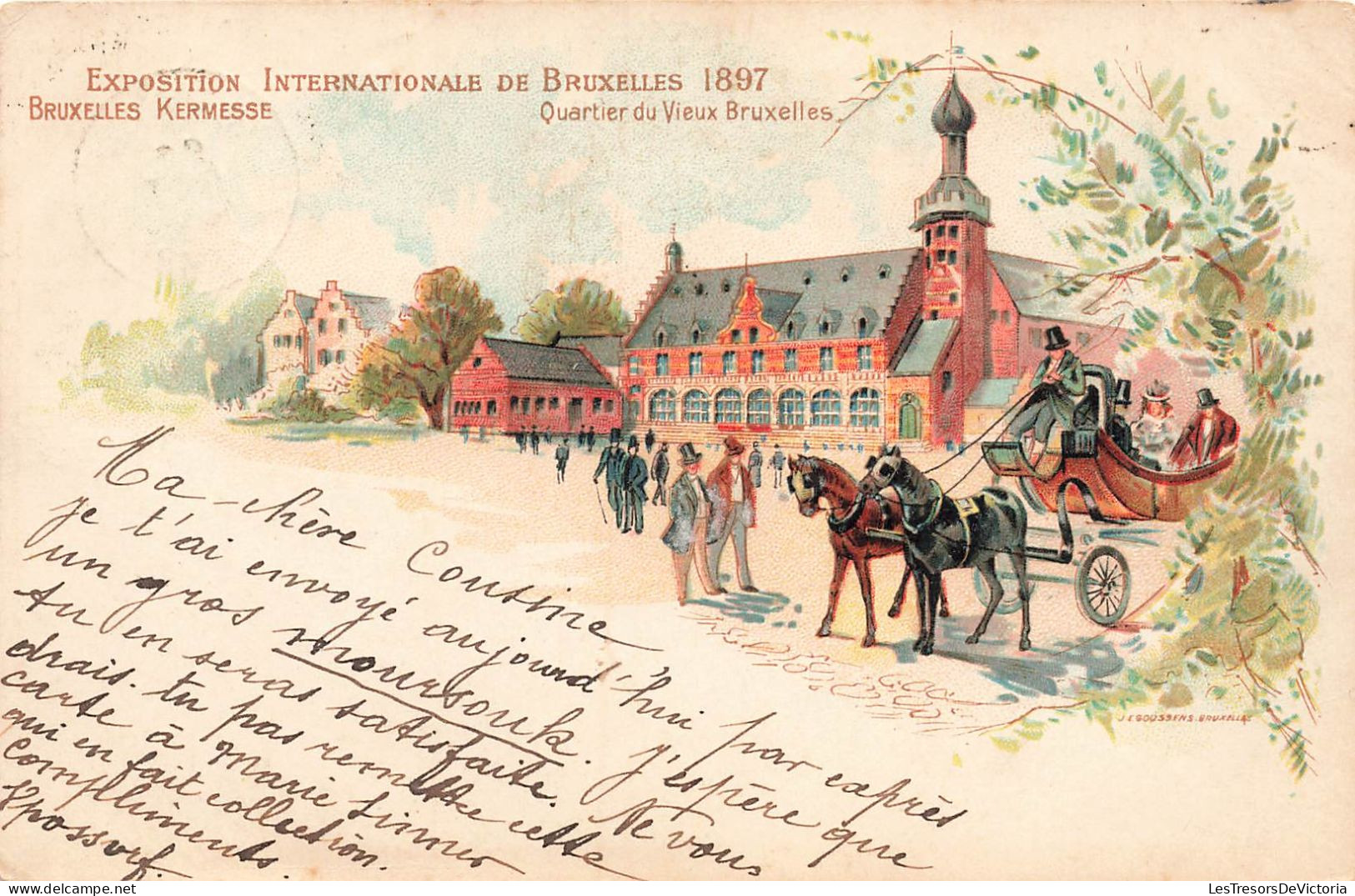 Belgique - Bruxelles - Exposition Universelle De 1897 - Quartier Du Vieux Bruxelles - Carte Postale Ancienne - Expositions Universelles