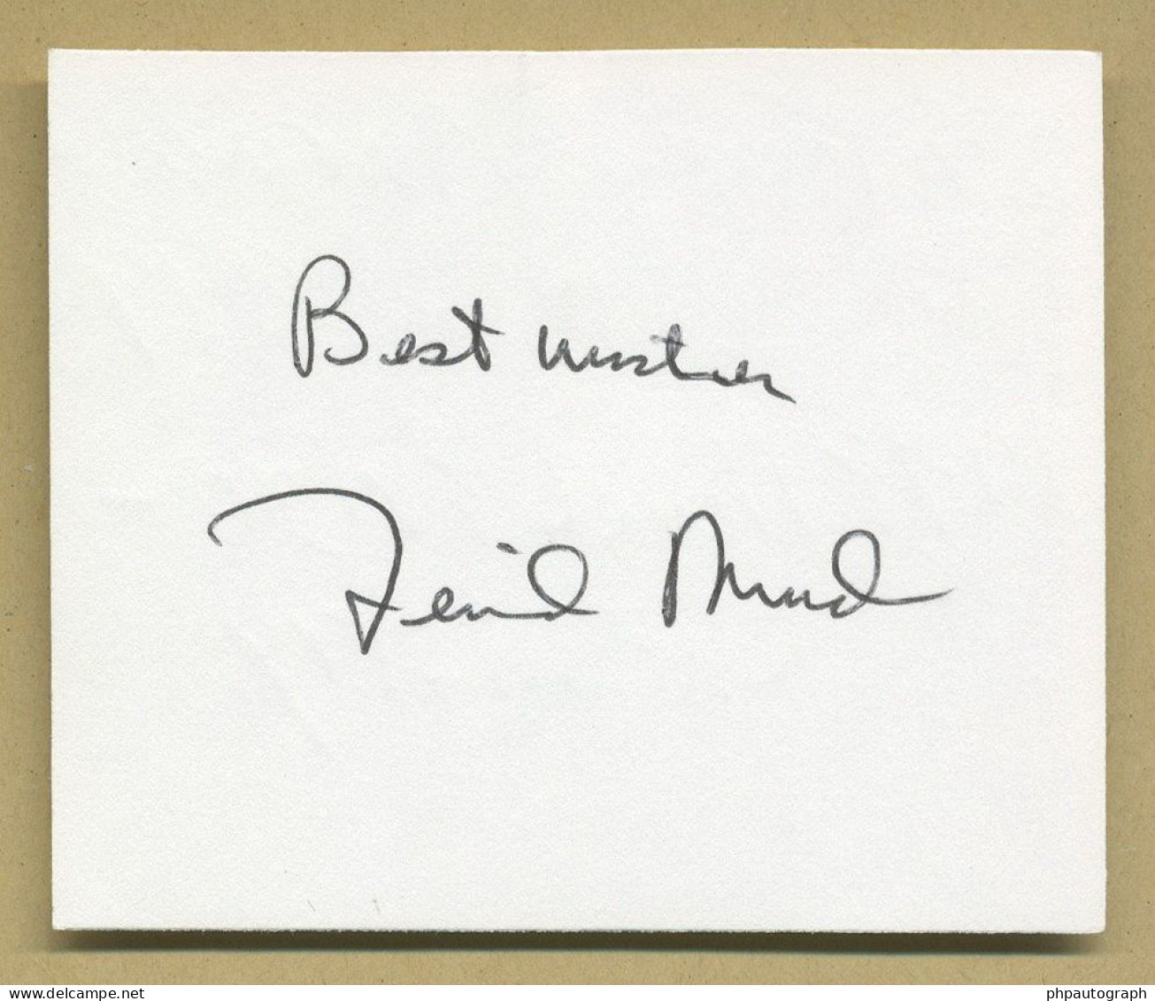 Ferid Murad (1936-2023) - American Physician - Signed Card + Photo - Nobel Prize - Erfinder Und Wissenschaftler
