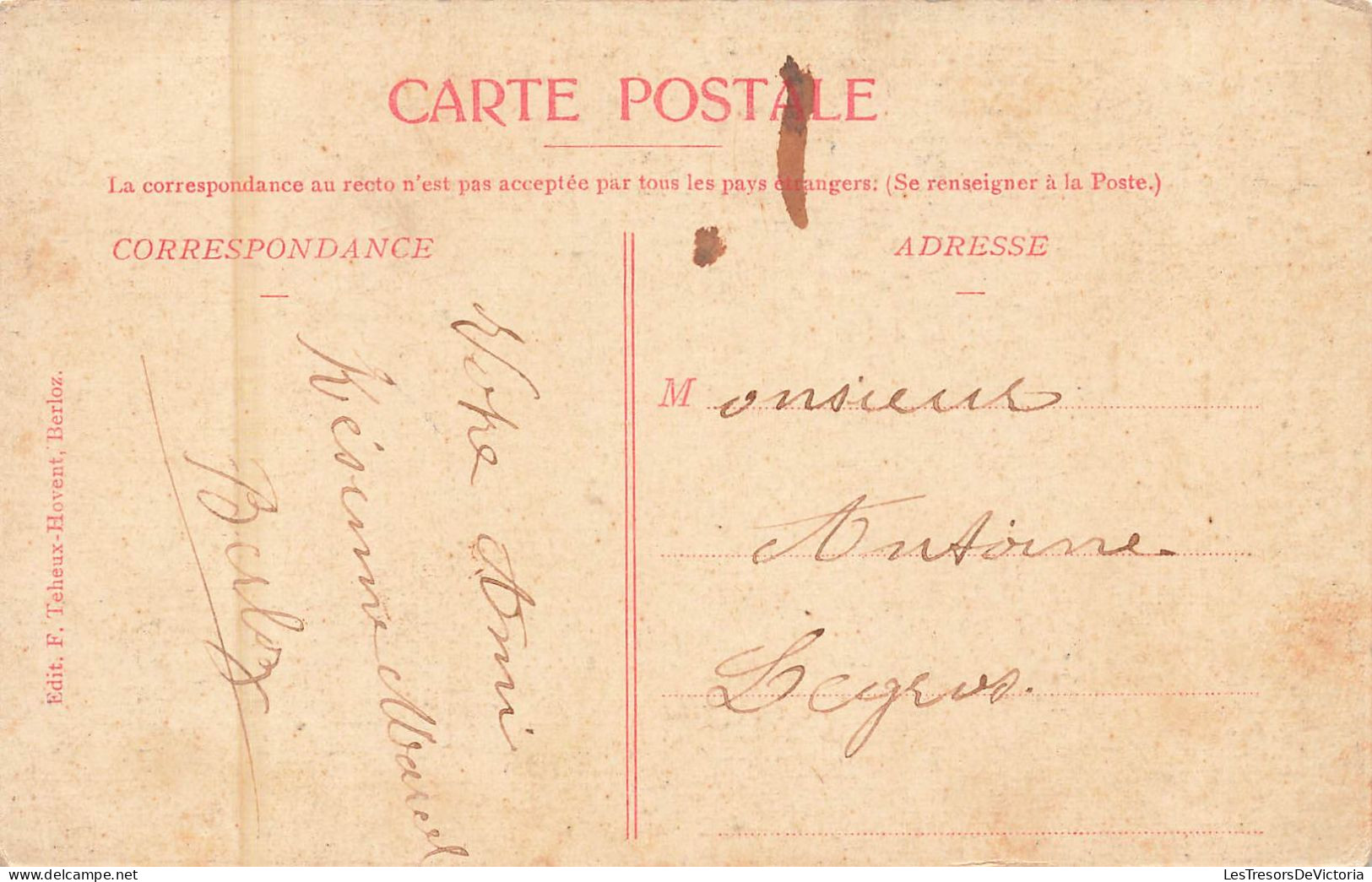 Belgique - Berloz - Ferme Du Château - Animé - Clocher - Carte Postale Ancienne - Berloz