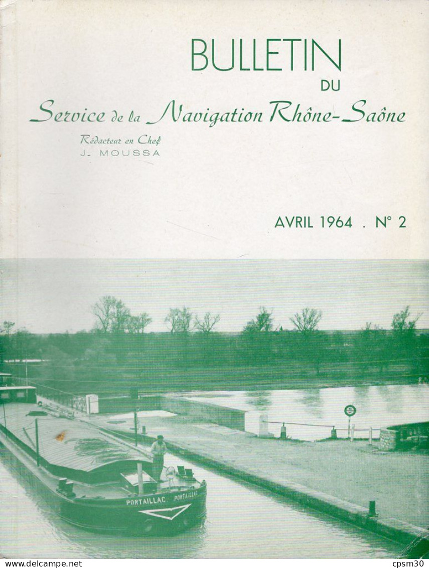 LIVRE - Bulletin Service Navigation RHONE - Saone, 1964 - Rhône-Alpes