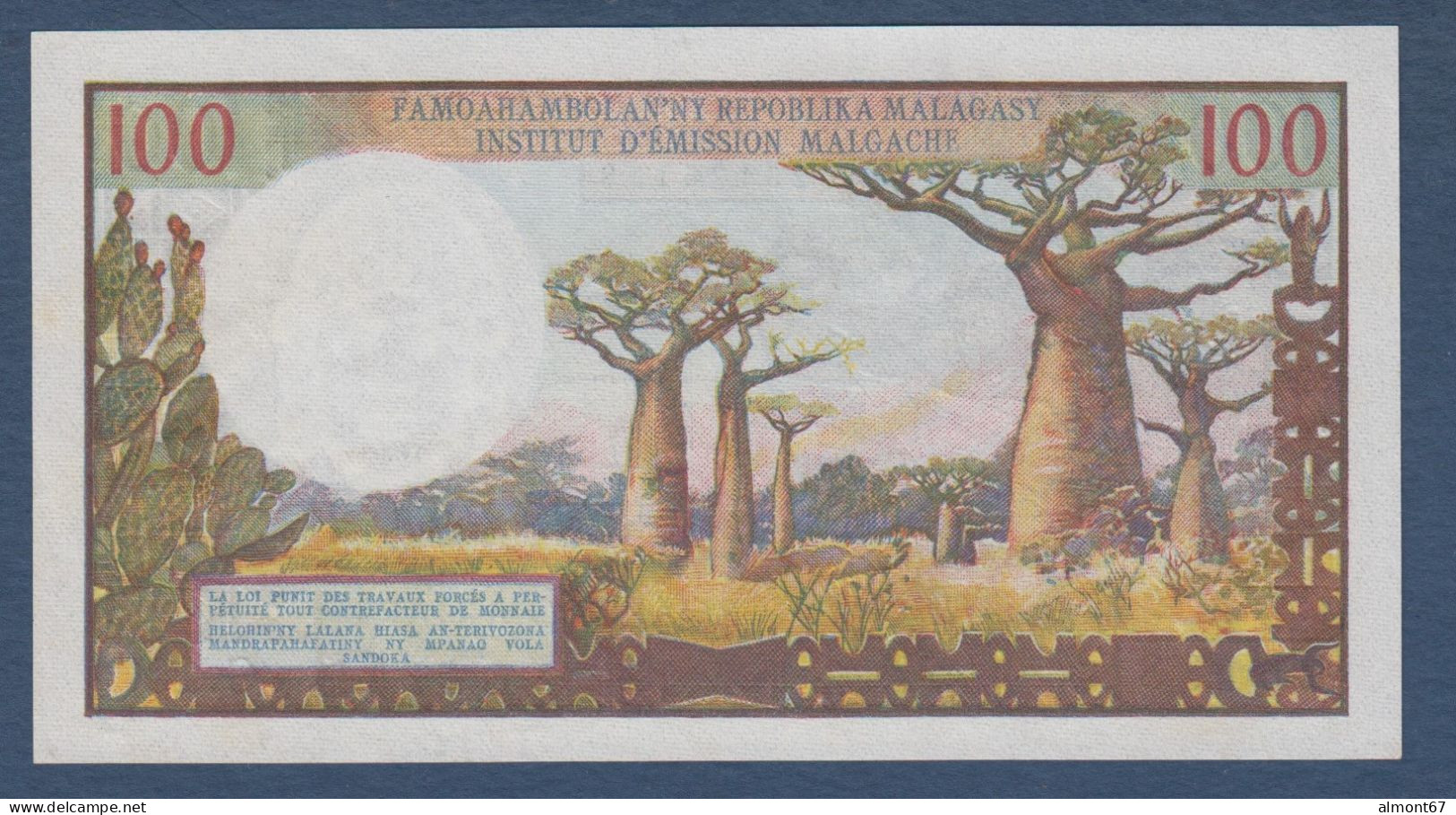 Madagascar - 100 Francs - Madagascar