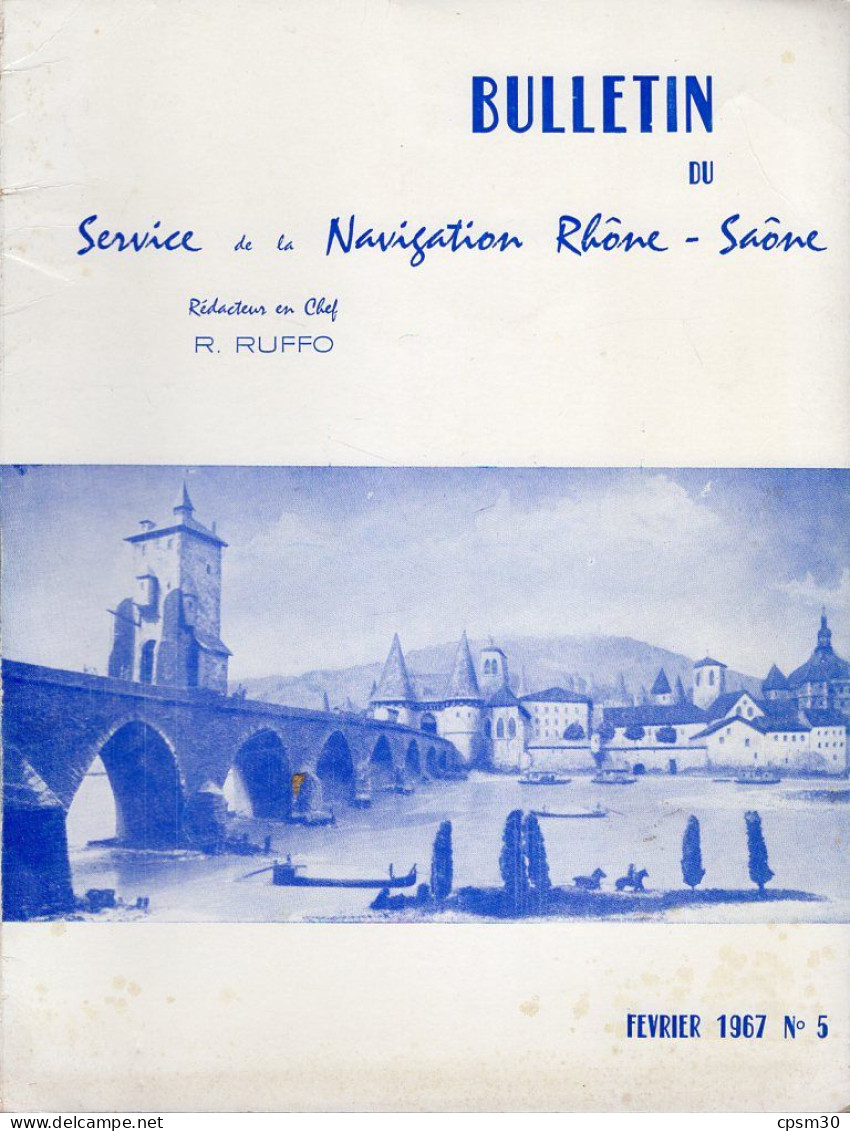 LIVRE - Bulletin Service Navigation RHONE - Saone, 1967 - Rhône-Alpes