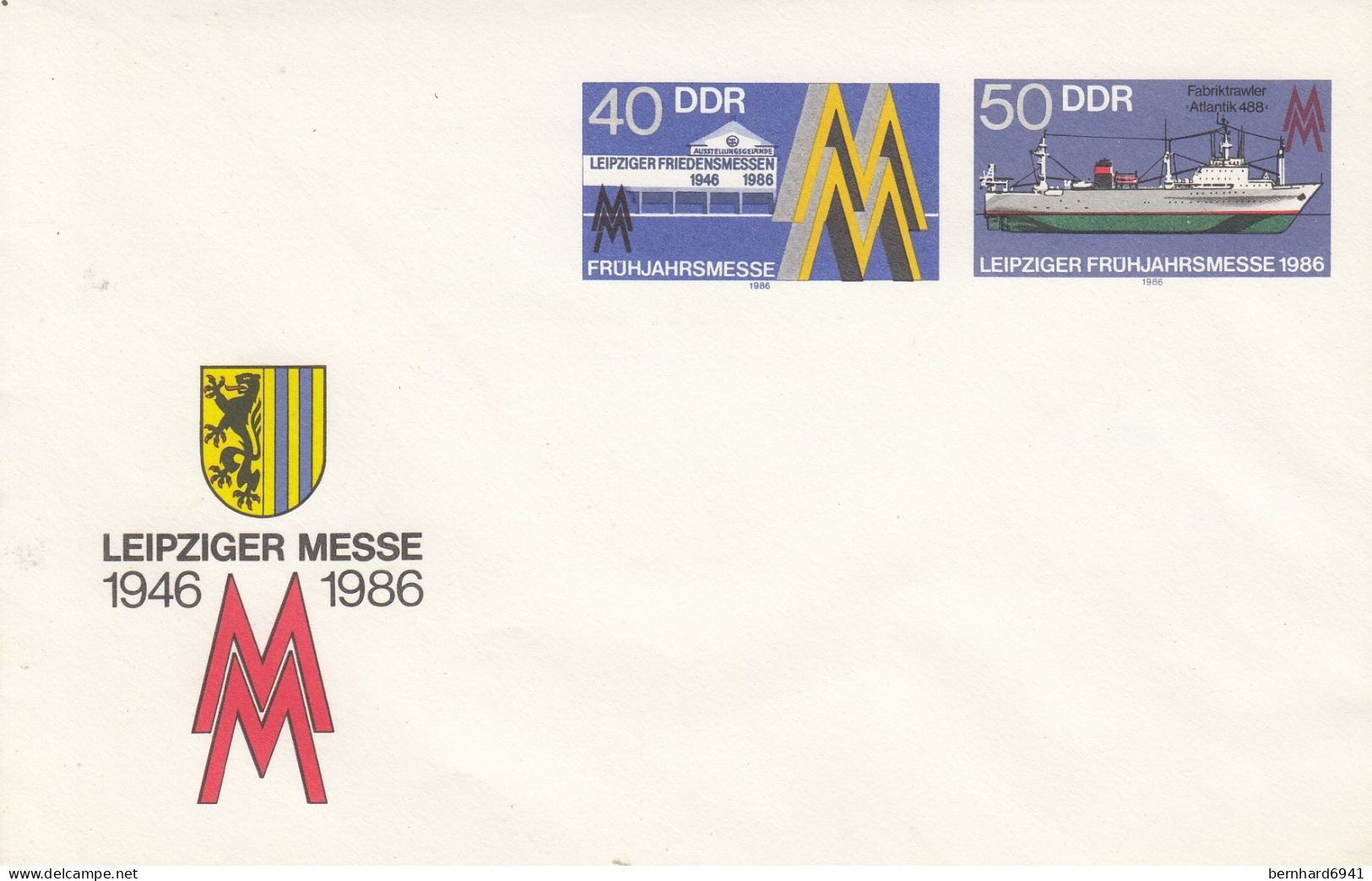 (d)  U 4/1** Leipziger Messe - Stadtwappen 1946 - 1986 - Enveloppes - Oblitérées
