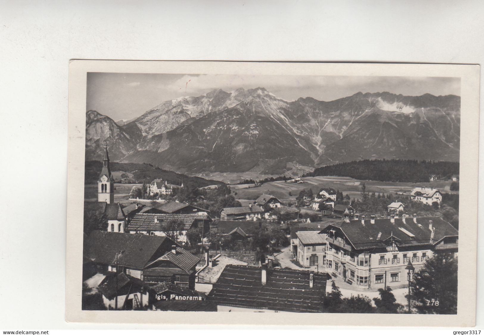 D4805) IGLS - Panorama - Tolle HAUS DETAILS Im Vordergrund TOP ! 1930 - Igls