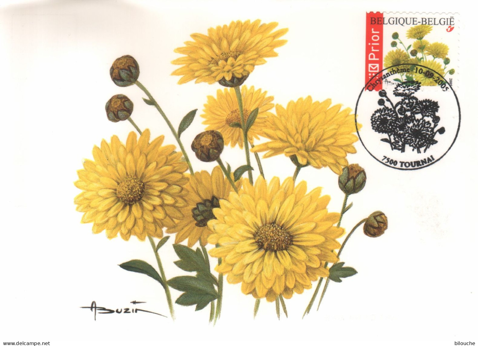 BUZIN / CARTE MAX / COB 3432 / CHRYSANTHEME - 2001-2010