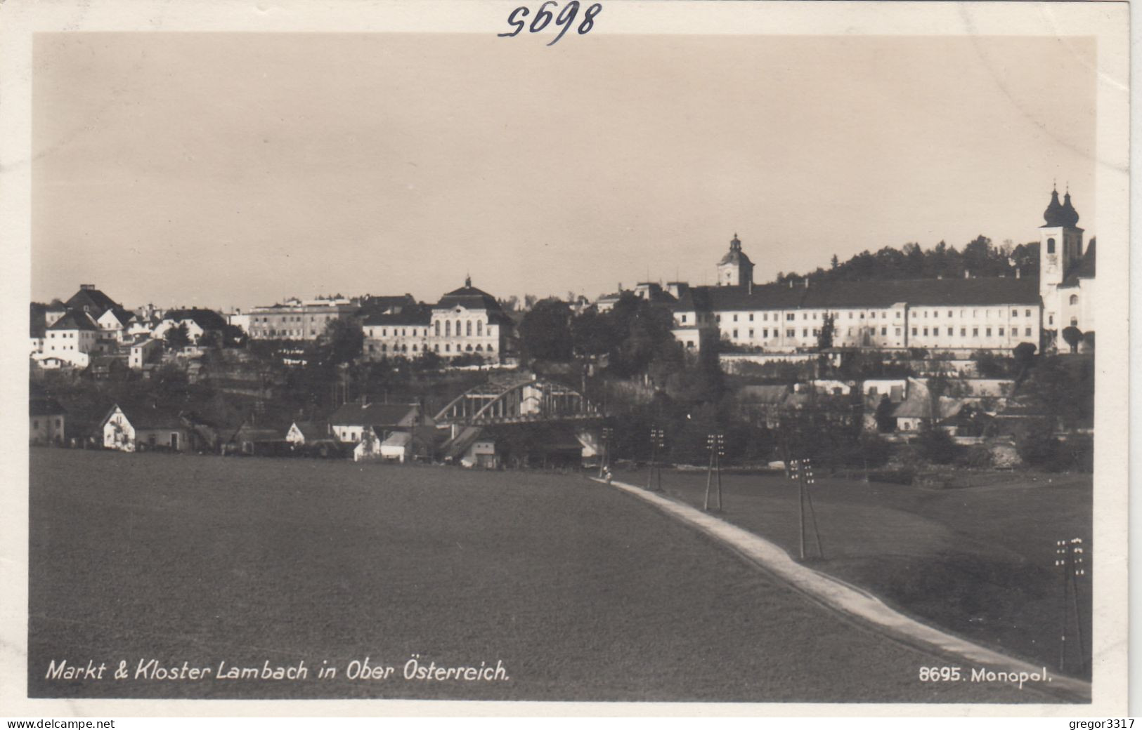 D4824) Markt LAMBACH In Ober Österreich - Straße U. Brücke Mit Häusern Usw. ALT - Lambach