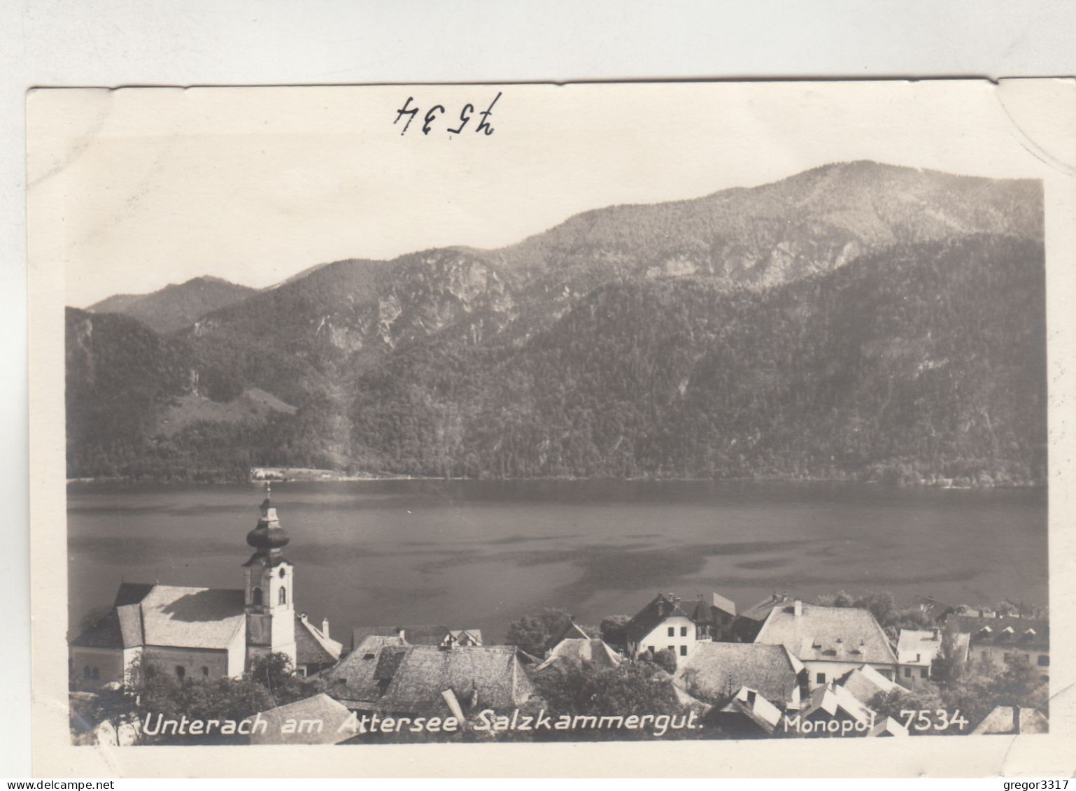 D4826) UNTERACH Am ATTERSEE - Salzkammergut - KIRCHE Häuser ALT ! - Attersee-Orte