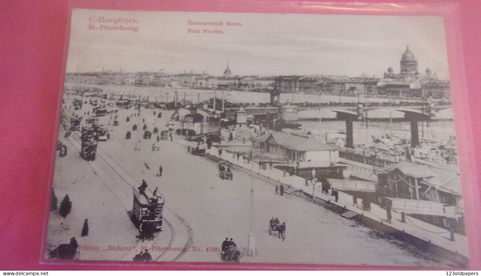 RUSSIE 1907 SAINT PETERSBOURG EDIT RICHARD  PONT ST NICOLAS - Russia