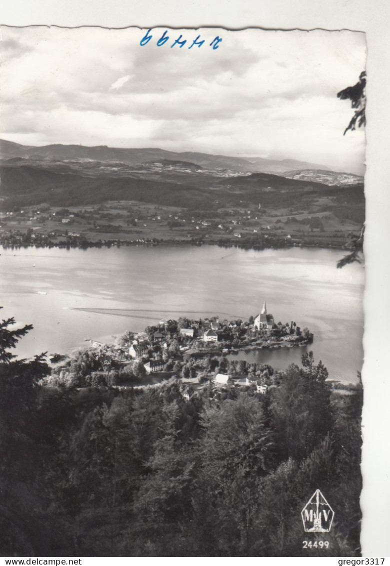 D4839) MARIA WÖRTH Am Wörthersee - Kärnten - S/W Ansicht - Mit Häusern Alt - Maria Wörth