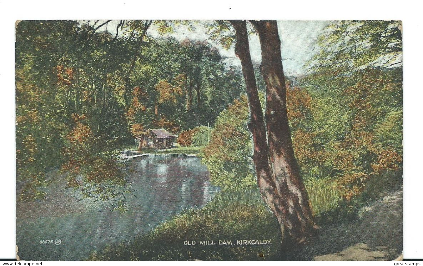 Scotland  Postcard  Fife Kirkaldy Old Mill Dam Used 1916 - Fife