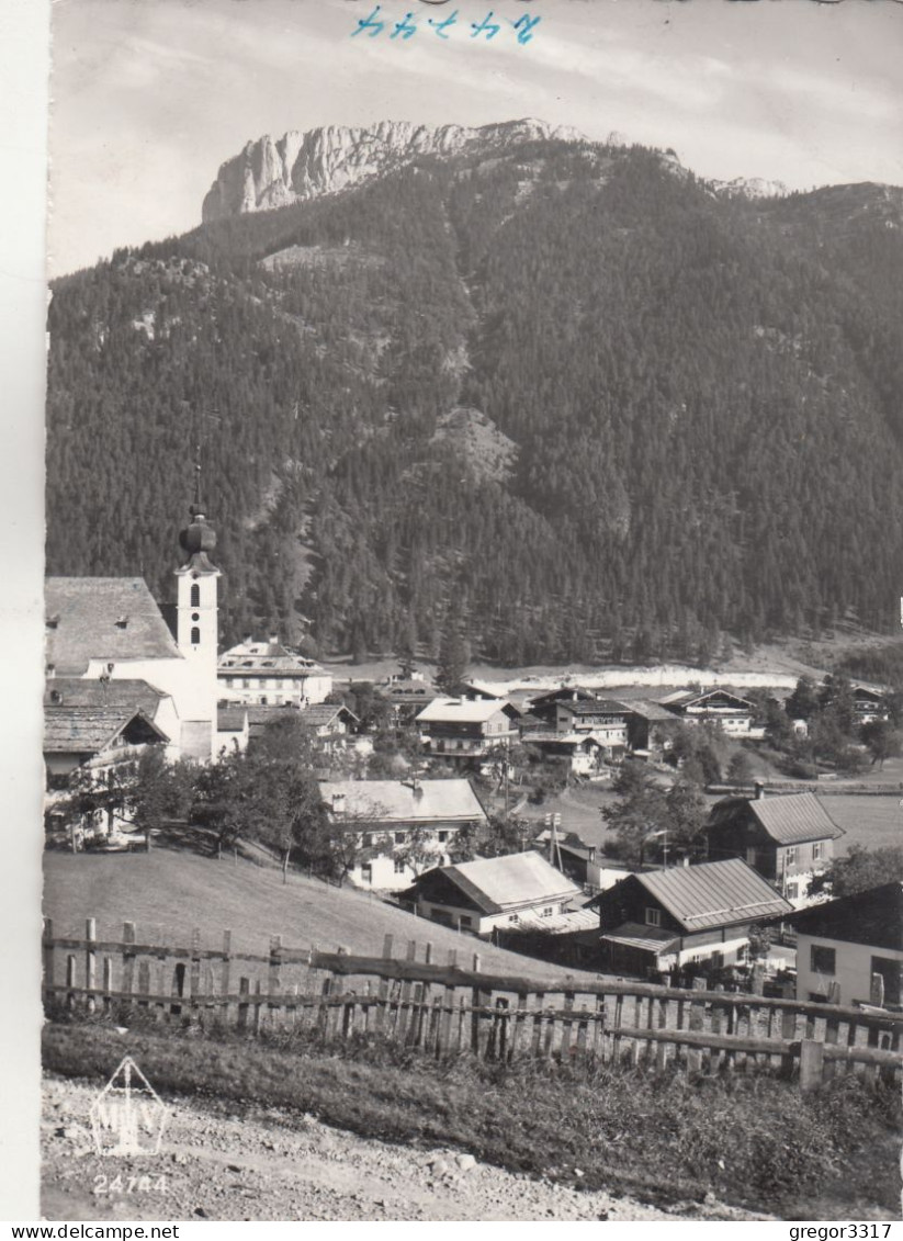 D4848) WAIDRING Gegen Die Steinplatte - Tirol - Holzzaun Häuser U. Kirche - Waidring