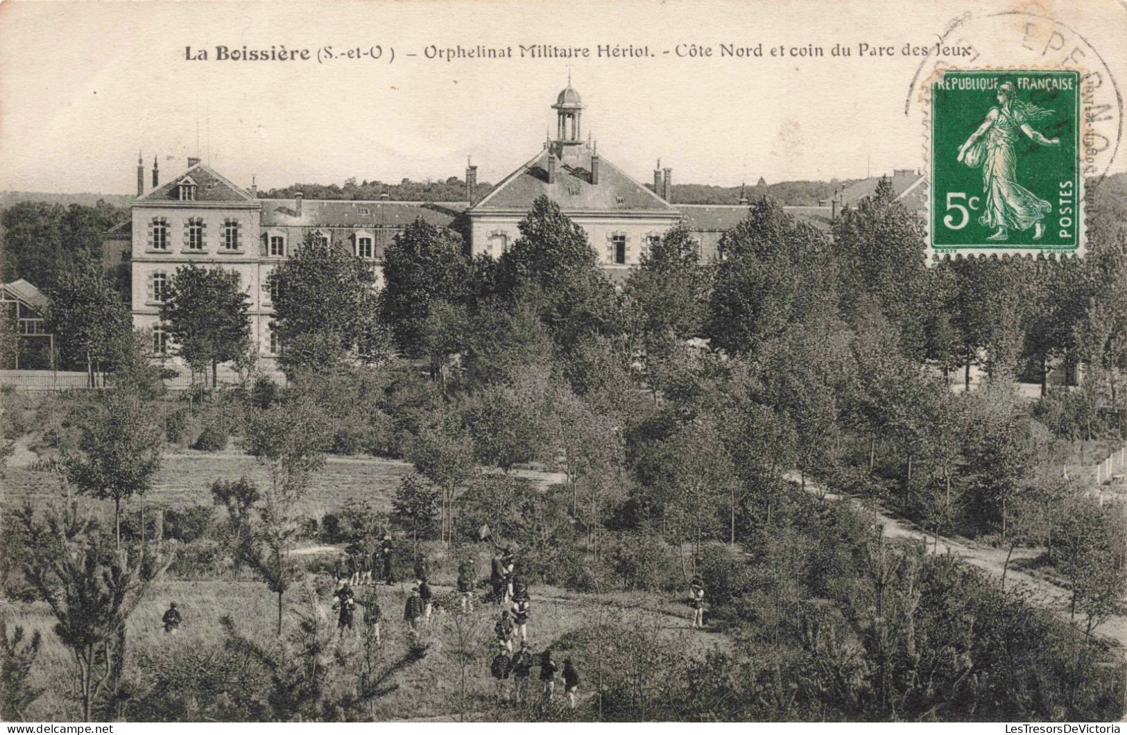 FRANCE - La Boissière - Orphelinat Militaire Hériot - Côte Nord Et Coin Du Parc Des Jeux - Carte Postale Ancienne - Acquigny