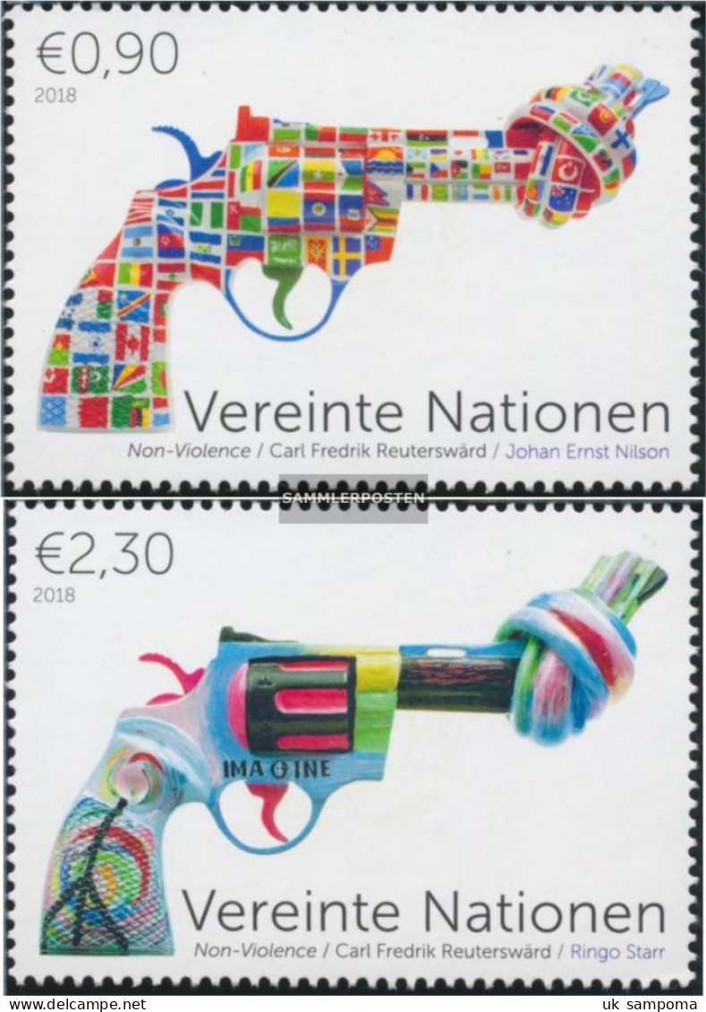 UN - Vienna 1041-1042 (complete Issue) Unmounted Mint / Never Hinged 2018 Non Violence Project - Nuovi