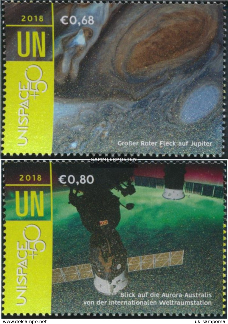 UN - Vienna 1017-1018 (complete Issue) Unmounted Mint / Never Hinged 2018 Study Of Space - Ungebraucht